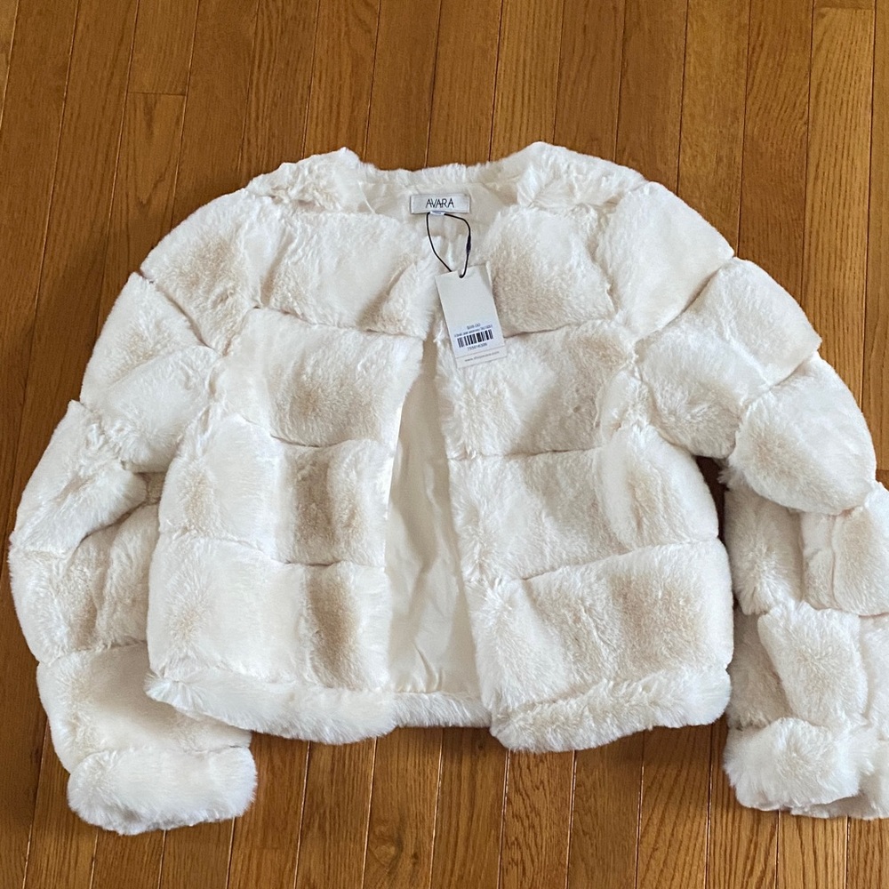 White Faux Fur Jacket